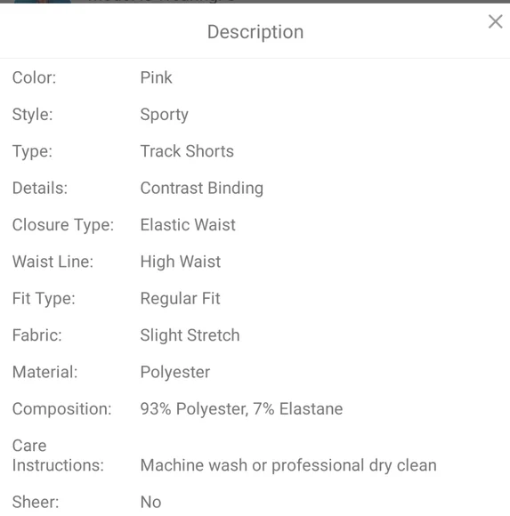 New Wide waistband contrast binding marled knit shorts. (Size M) - Picture 5 of 6